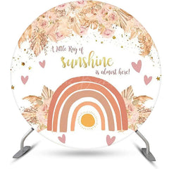 Lofaris Ray Of Sunshine Boho Round Backdrop For Baby Shower