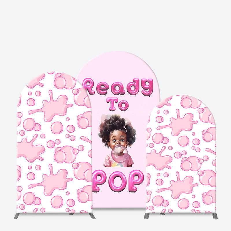 Lofaris Ready to Pop Chewing Gum Birthday Party Arch Backdrop