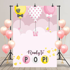 Lofaris Ready To Pop Hot Air Balloon Baby Shower Backdrop