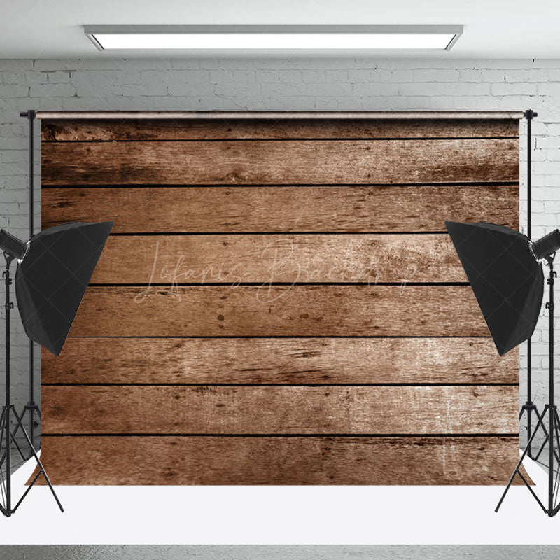 Lofaris Real Rustic Style Wood Texture Portrait Backdrop