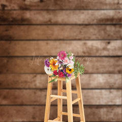 Lofaris Real Rustic Style Wood Texture Portrait Backdrop