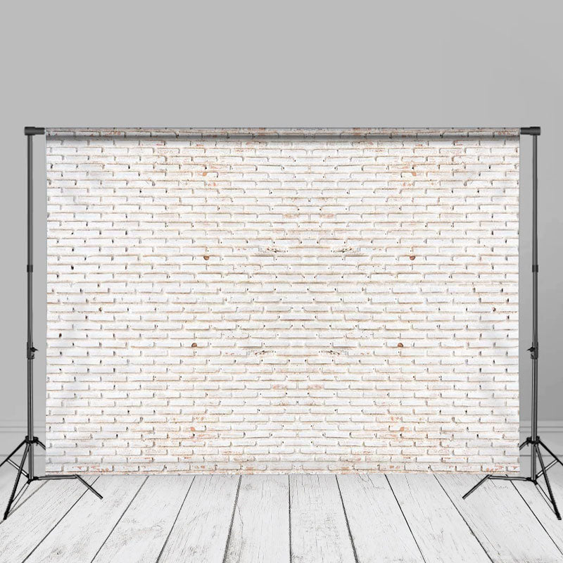 Lofaris Reclaimed White Brick Wall Backdrop For Photographer