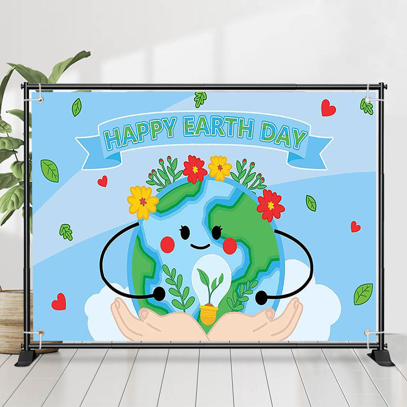 Lofaris Recycle Eco Happy Earth Day Backdrop for Event