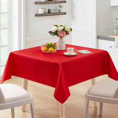 Lofaris Red 108 GSM Satin Banquet Rectangle Tablecloth