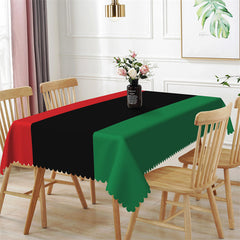 Lofaris Red Black And Green Splice Home Kitchen Tablecloth