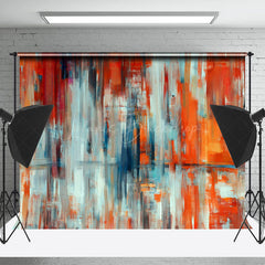 Lofaris Red Blue Abstract Graffiti Wall Photography Backdrop