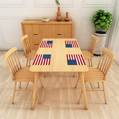 Lofaris Red Blue Usa Flag Stars Stripe Set Of 4 Placemats