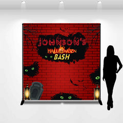 Lofaris Red Brick Wall Custom Halloween Birthday Backdrop