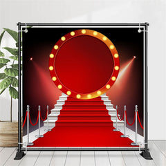 Lofaris Red Carpet Spotlight Round Light Sign Dance Backdrop