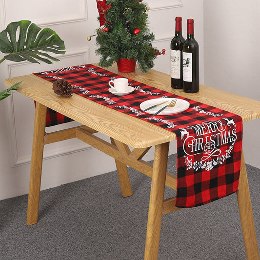 Lofaris Red Plaid Christmas Table Napkins Cloth for Decor