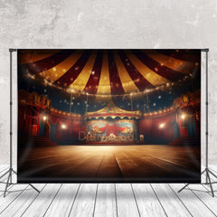 Lofaris Red Circus Stage Interior Photography Backdrop