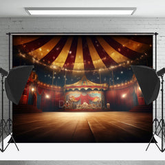 Lofaris Red Circus Stage Interior Photography Backdrop