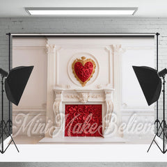 Lofaris Red Countertop Heart Wall Valentines Day Backdrop