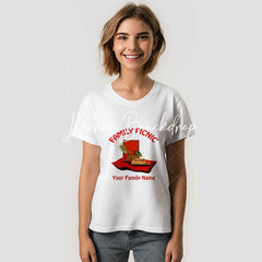 Lofaris Red Family Picnic Basket Reunion Custom T-Shirt