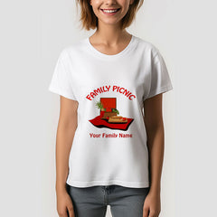 Lofaris Red Family Picnic Basket Reunion Custom T-Shirt