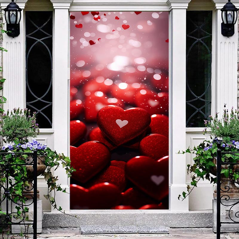 Modern Hearts Door Mat, Valentine's Day Decor