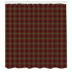 Lofaris Red Lattice Simple Merry Christmas Shower Curtain