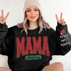 Lofaris Glitter Merry Mama Est And Kids Sweatshirt LTP01