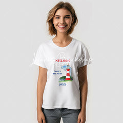 Lofaris Red Lighthouse Family Reunion Custom T-Shirt