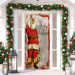 Lofaris Red Santa Claus Papery Merry Christmas Door Cover