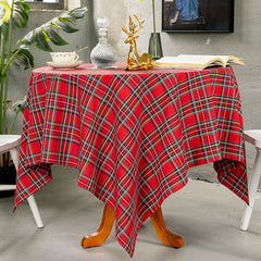 Lofaris Red Plaid Christmas Table Napkins Cloth for Decor