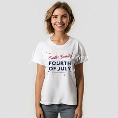 Lofaris Red White Blue Stars Custom Family Reunion T-Shirt