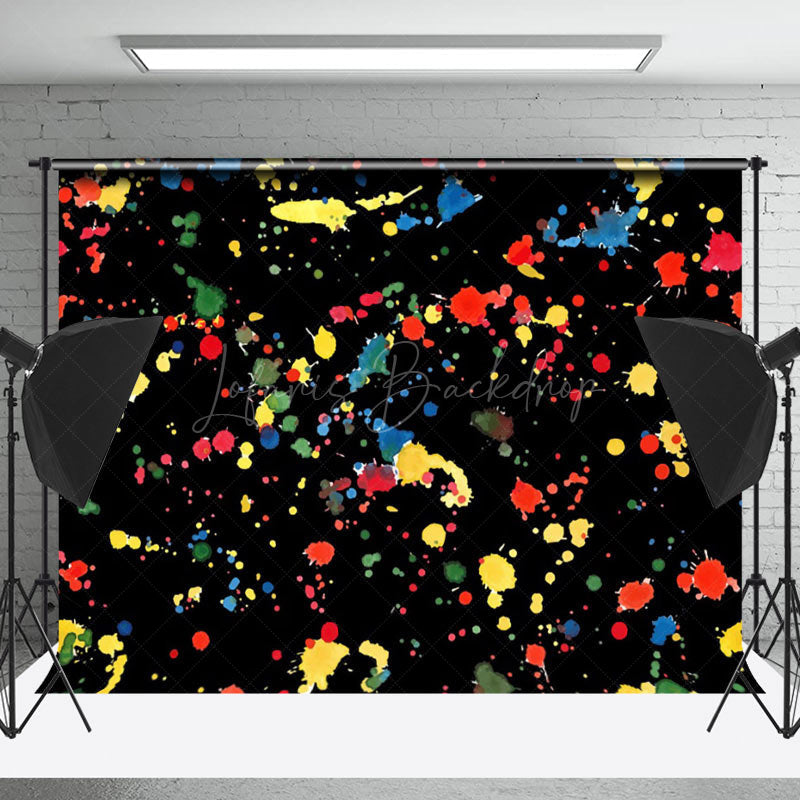 Lofaris Red Yellow Blue Black Graffiti Wall Photo Backdrop