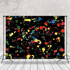 Lofaris Red Yellow Blue Black Graffiti Wall Photo Backdrop