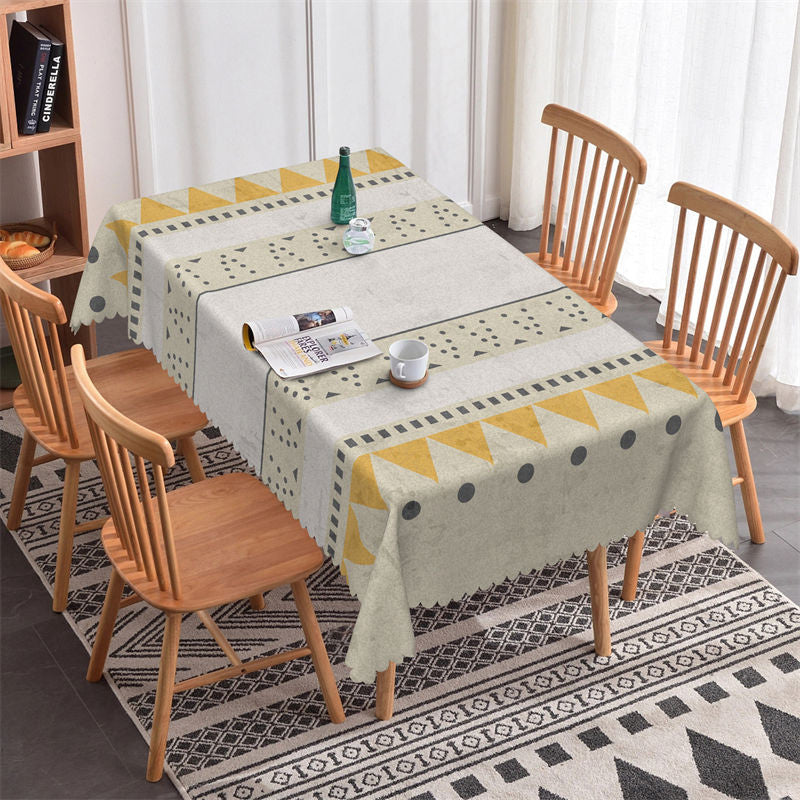 Lofaris Regular Geometric Shape Rectangle Tablecloth