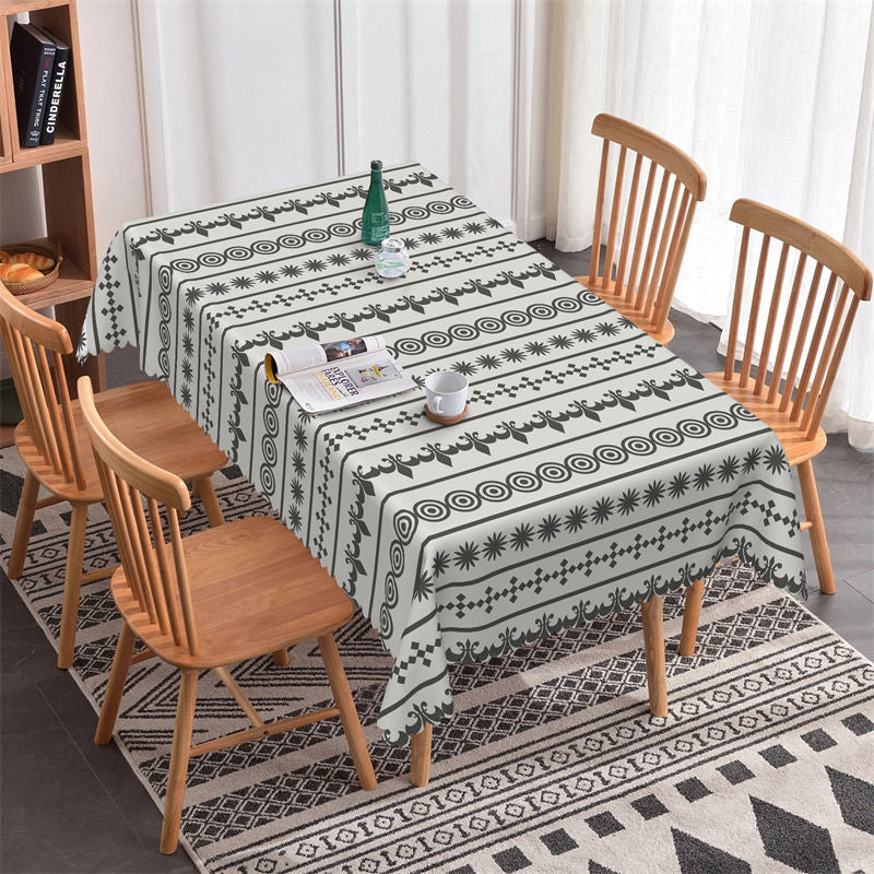 Lofaris Regular Pattern Rectangle Tablecloth For Kitchen