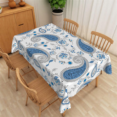 Lofaris Repeat Abstract Floral Leaf Rectangle Tablecloth