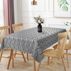 Lofaris Repeat Pattern Steel Plate Rectangle Tablecloth