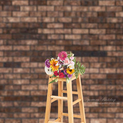 Lofaris Retro Brick Wall Photo Background Studio Props