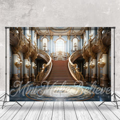 Lofaris Retro Bronzer Palace Stairs Architecture Backdrop