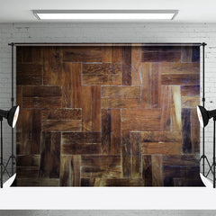 Lofaris Retro Brown Wood Floor Texture Photography Backdrop