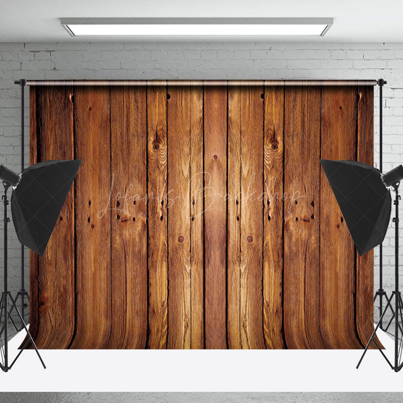 Lofaris Retro Brown Wood Texture Backdrop for Photography