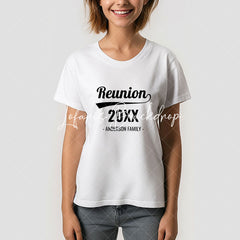 Lofaris Retro Custom Year Black Family Reunion T-Shirt