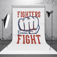 Lofaris Retro Fist Fighters Gonna Fight Positive Backdrop