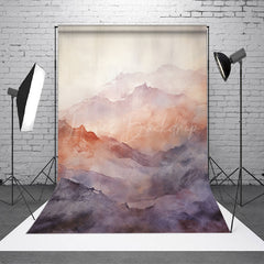 Lofaris Retro Foggy Ink Landscape Painting Photo Backdrop