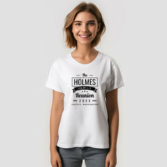 Lofaris Retro Modern Family Reunion Custom Name T-Shirt