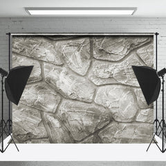 Lofaris Retro Realistic Grey Stone Texture Photo Backdrop