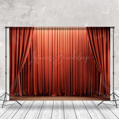 Lofaris Retro Red Theater Curtain Stage Photo Booth Backdrop