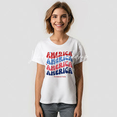 Lofaris Retro Vintage 4th of July Family Gathering T-Shirt