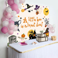 Lofaris Rip Castle Witch Bat Halloween Baby Shower Backdrop