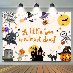 Lofaris Rip Castle Witch Bat Halloween Baby Shower Backdrop