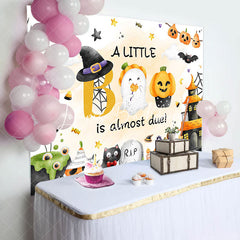 Lofaris Rip Cute Pumpkin Boo Halloween Baby Shower Backdrop