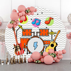 Lofaris Rock Of Music Lovely Piano Round Backdrop Kit For Kid