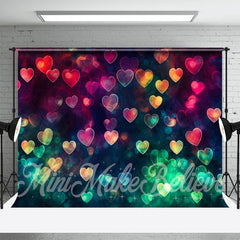 Lofaris Romantic Colorful Hearts Bokeh Photography Backdrop