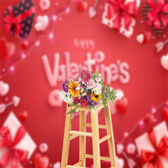 Lofaris Romantic Gifts Hearts Red Valentines Day Backdrop