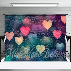 Lofaris Romantic Heart Dots Bokeh Backdrop For Photography